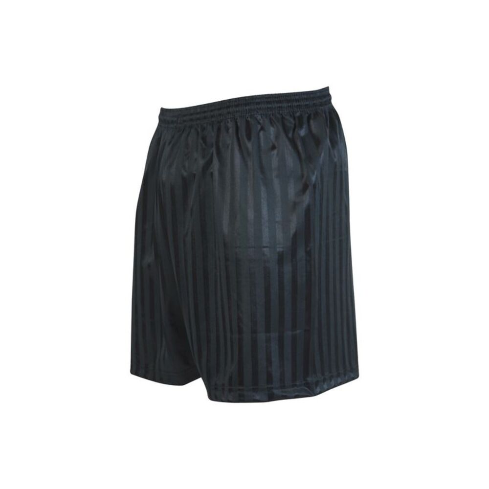 Precision Childrens/Kids Continental Striped Football Shorts / Black